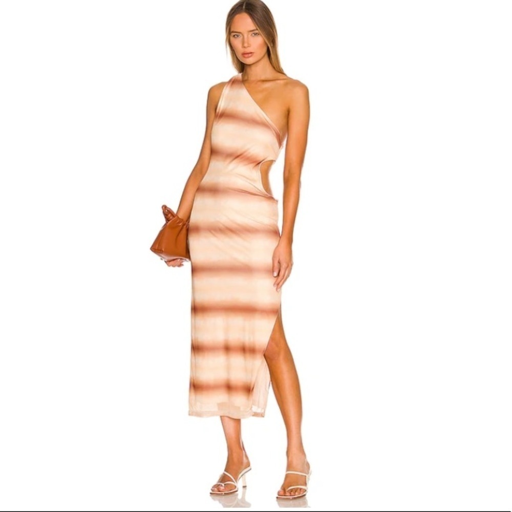 NWOT Hansen & Gretel Madre One Shoulder midi dress Medium